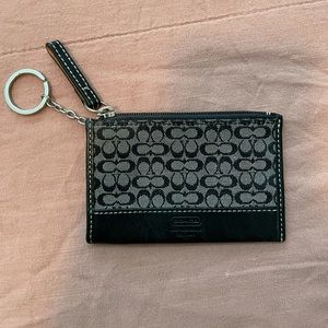Coach signature C key chain and change holder